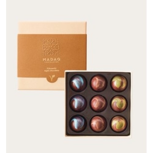 Madaq Chocolate Bonbons Vegan Box 9 pcs.